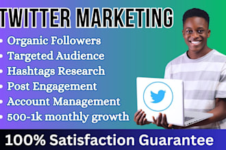 do organic twitter x marketing to increase real followers