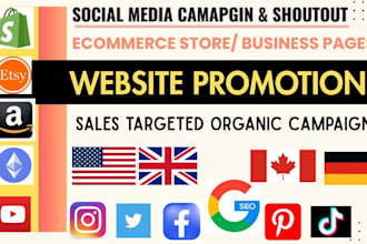promote website etsy shopify share twitter shoutout to 95m fb ig crypto audience