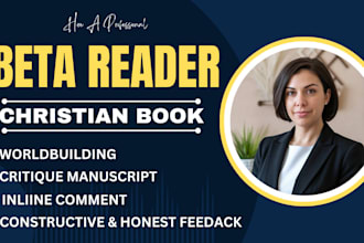 beta read book feedback christian devotional book christian themed fantasy novel