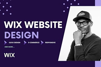 design your responsive wix website ecommerce landing page