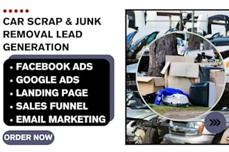 generate car scrap leads auto part leads car junk junk removal leads car rental