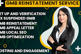 create verified gmb google my business  reinstate suspended gmb local seo