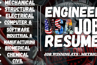 write and design mechanical IT, civil, engineering  resume