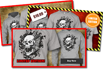design high quality ad for fb teespring campaigns