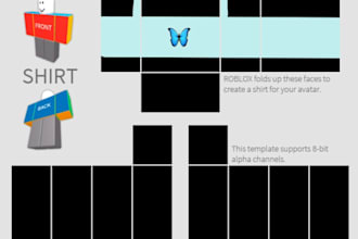 make and design high detailed roblox clothing for you