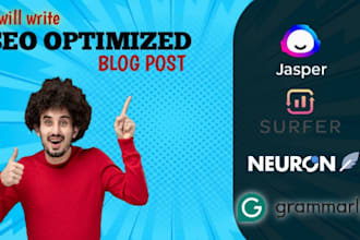 write SEO content using surfer and jasper ai