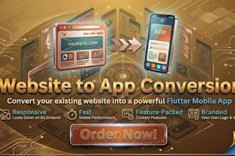 turn your website into a mobile app, android and ios app development
