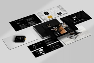 design an upscale brand identity book