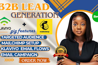do b2b lead generation, targeted email list klaviyo flows email marketing