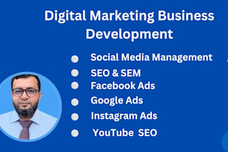 complete digital marketing, google ads, fakebook ads social media management