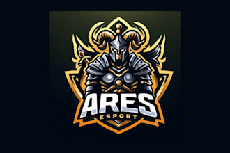 make an amazing ares esports mascot logo in illustrator
