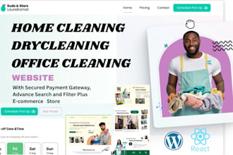 design house cleaning office cleaning drycleaning laundry website