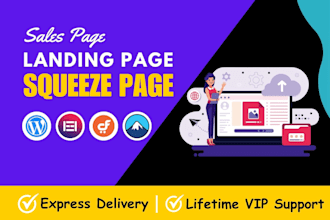 build sales converting squeeze page for affilate product