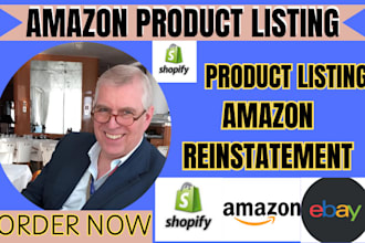 list products on amazon, shopify, etsy, ebay or upload bulk listings