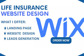 wix insurance website life insurance wix website wix insurance landing page