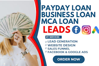 generate payday loan payday loan lead business loan leads business loan mca lead