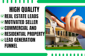generate real estate leads motivated seller lead commercial property lead funnel