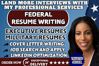 write usajob resume cv for federal executive, military, civilian, veteran jobs