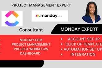 use monday expert ,mondaycrm,for workspace, mondayboard  workflow outline task