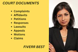 be your civil litigation lawyer and help you write pleadings, lawsuits, motions