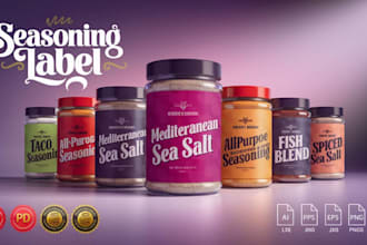 sauce label for chili, dips, salsa, pepper, herbs, food, rub, logo, seasoning