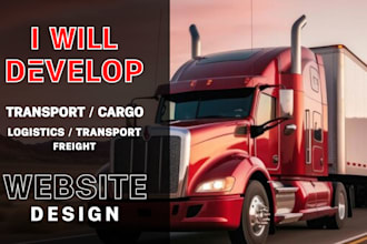 do transport logistics cargo towing trucking freight  business website design