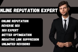 push down negative link in google, do orm and reverse seo expert