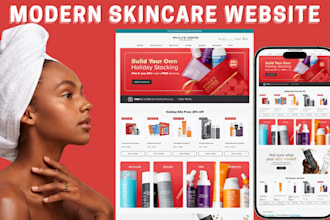 skincare website shopify skincare website beauty cosmetic store skincare website