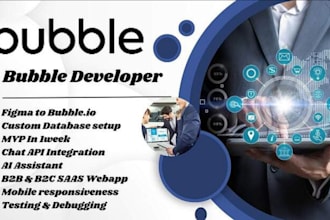 build bubble ai saas webapp, chatgpt ai saas app, mvp bubble webapp, ai saas app
