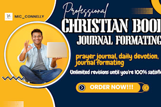 do prayer journal formatting daily devotion christian ebook formatting