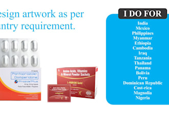 do pharmaceutical product packing and label, blister design