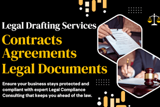 draft or review contracts, agreements, and legal documents