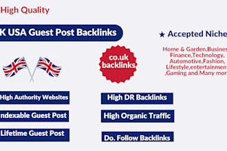 finance business home decor garden guest post USA UK backlinks