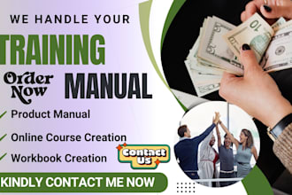 write your training manual or online course workbook