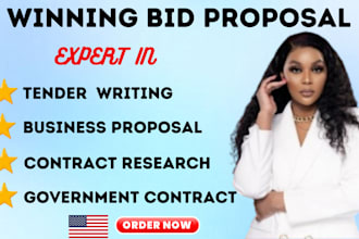 prepare winning bid proposal, and response to rfp, rfq , rfi government contract