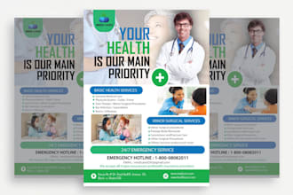 design  medical, business flyer
