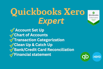 do accounting  bookkeeping using quickbooks online xero