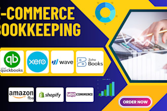 do ecommerce bookkeeping in quickbooks xero or wave with accounting