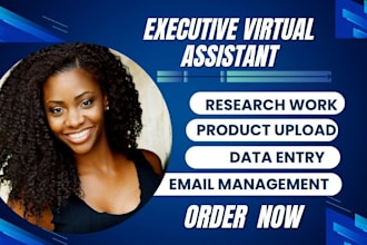 be your executive personal virtual assistant for administrative support tasks