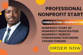 do strategy consultant for nonprofit startup, draft bylaws, form 1023 501c3, ein