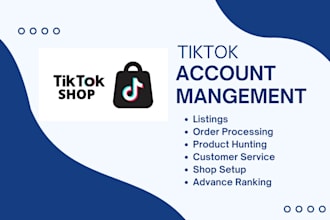 do tiktok listing account and order management