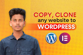 clone, redesign or duplicate any website to wordpress