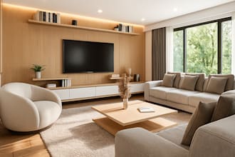 do 3d interior design and render house, kitchen, living room, bathroom