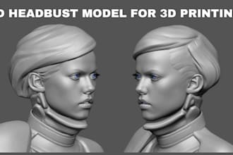 sculpt 3d face 3d head mask headbust 3d likeness realistic face for 3d printing