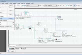 design and simulate the optical communication system guided and unguided media