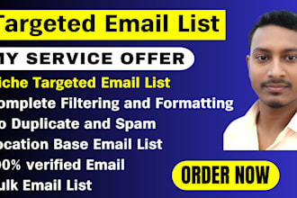 build verified email list niche targeted for any business and location