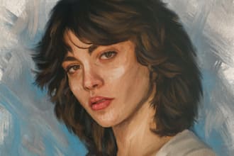 create a realistic digital oil painting portrait