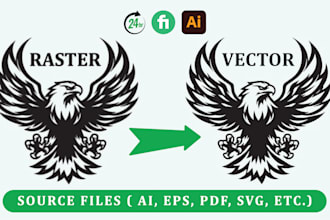 convert your raster image into vector