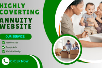 design insurance website annuity website life insurance final expense funnel
