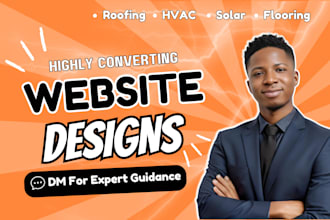build converting roofing flooring siding fencing hvac solar landing page website